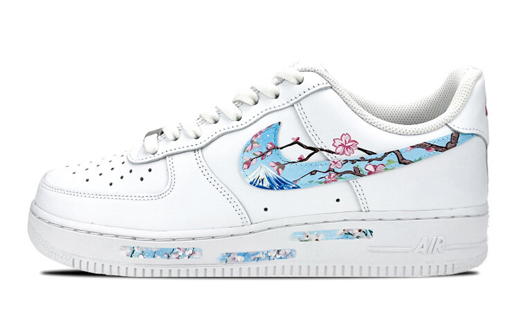 

Кроссовки Nike Air Force 1 Skateboard Shoes Women's Low-Top White Blue Pink