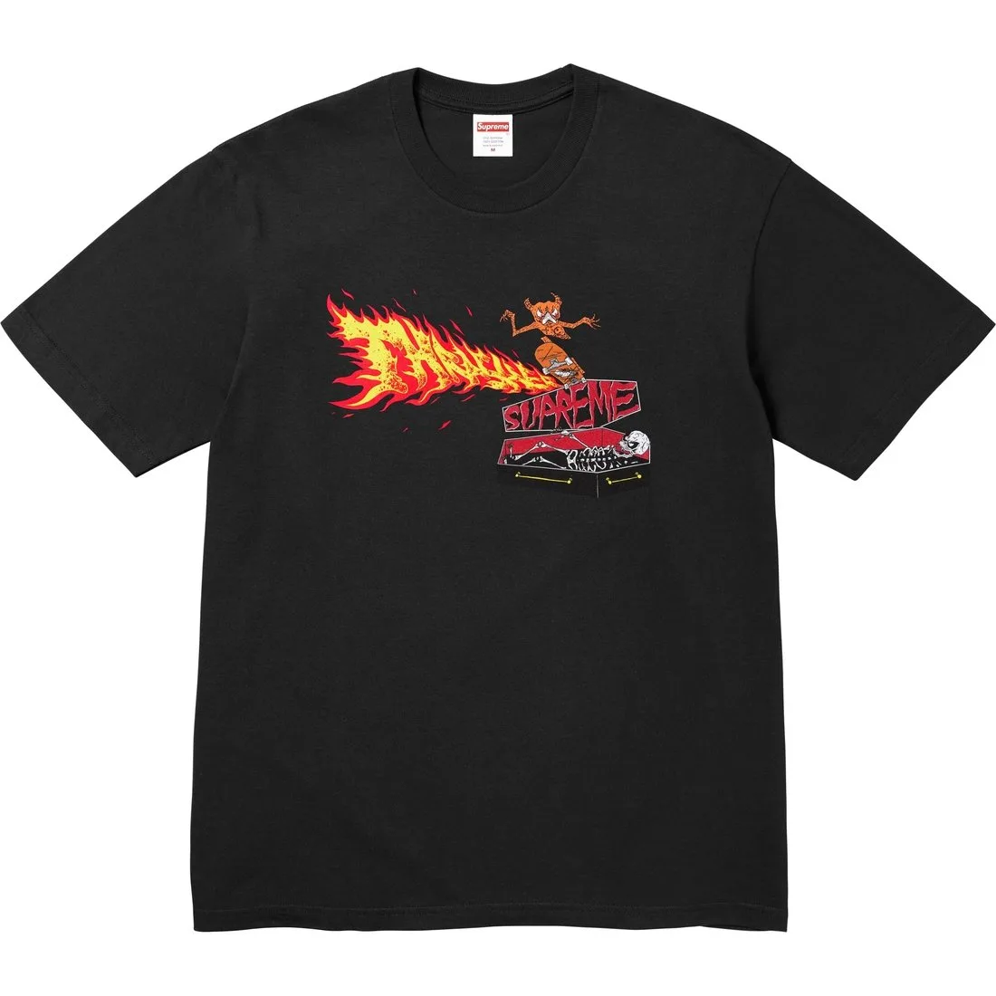 Футболка Thrasher Back Tail Supreme, черный