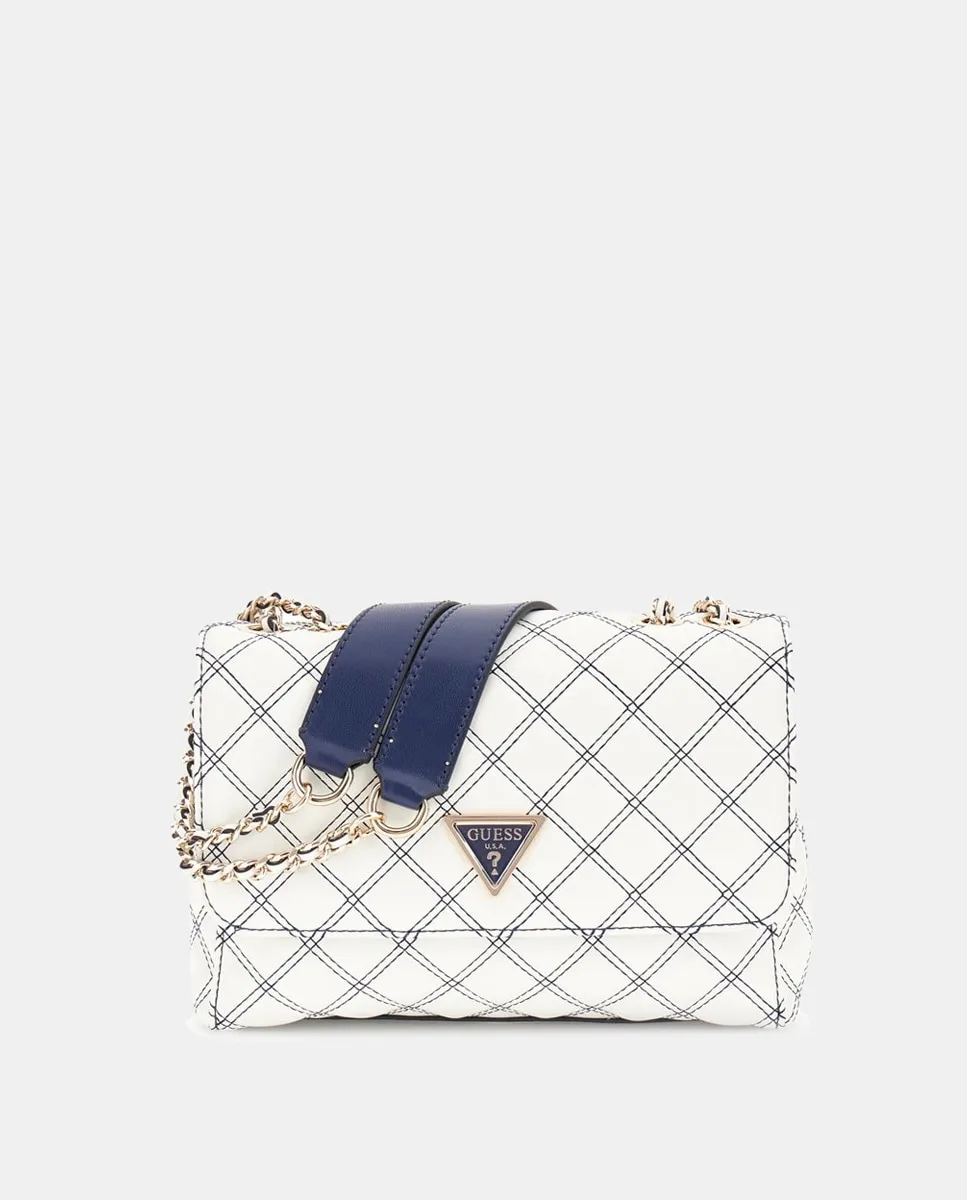 

Сумка через плечо с магнитной застежкой и металлической ручкой Guess, белый