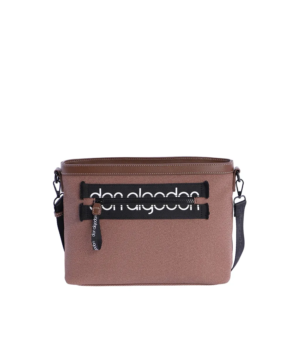 

Женская коричневая сумка-бандо Brescia с застёжкой-молнией Don Algodón, коричневый