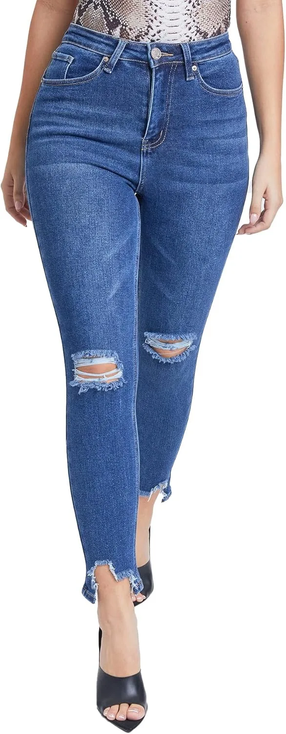 

YMI Women's YMI Jeans Junior Vintage Dream высокие прямые укороченные джинсы