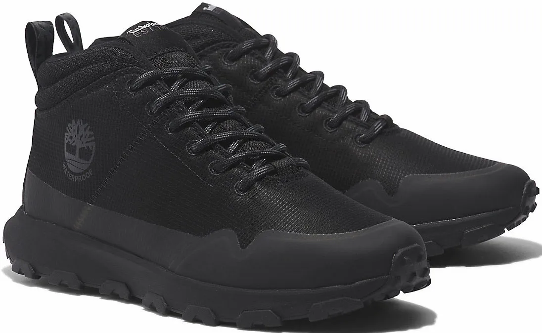 

Ботинки Timberland на шнуровке "Winsor Trail Mid Fab WP", черный