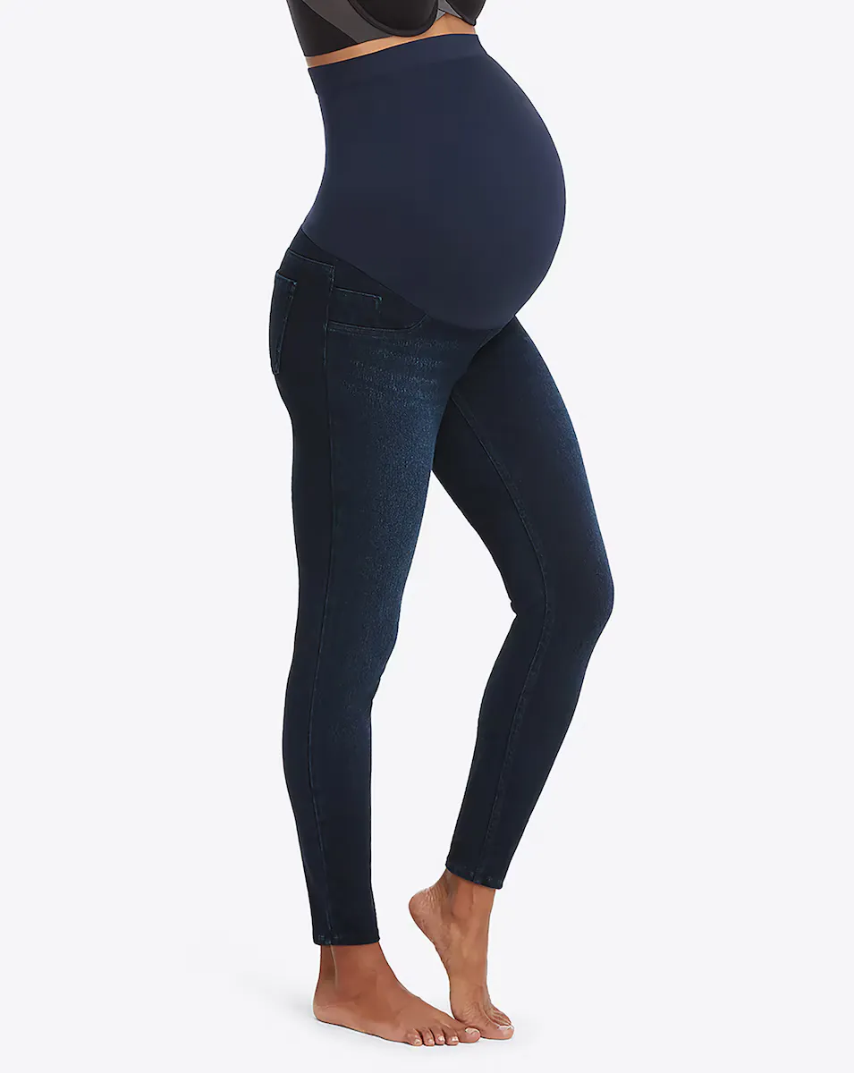

Моделирующие леггинсы для беременных с джинсовым эффектом Spanx, темно-синий