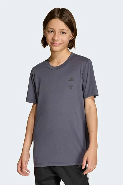 Футболка с принтом Disney Adidas, серый