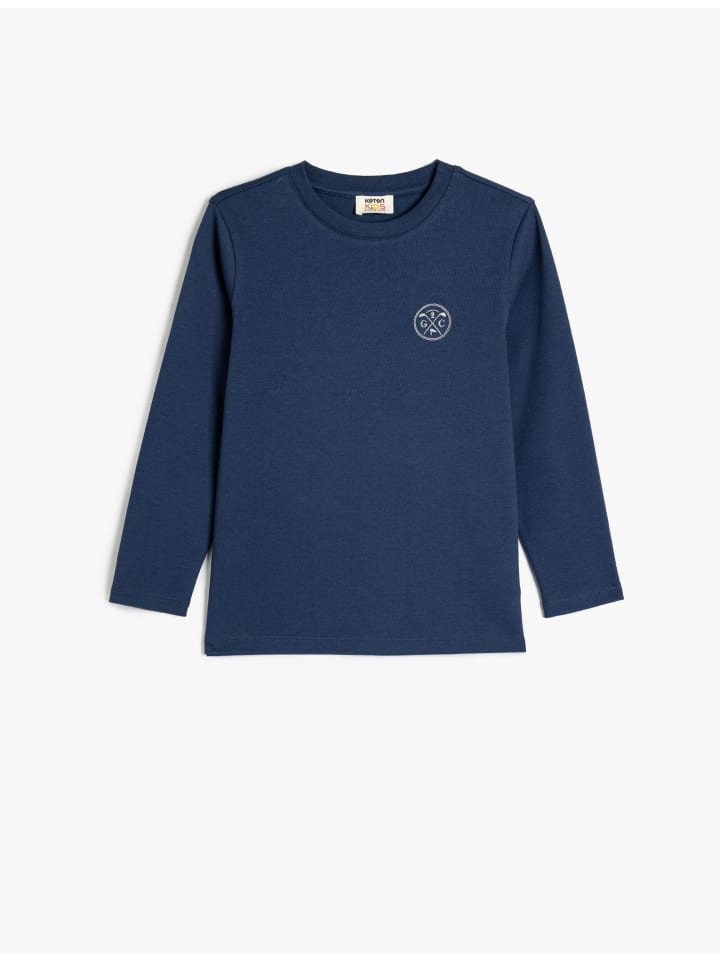 

KOTON Футболка темно-синего цвета