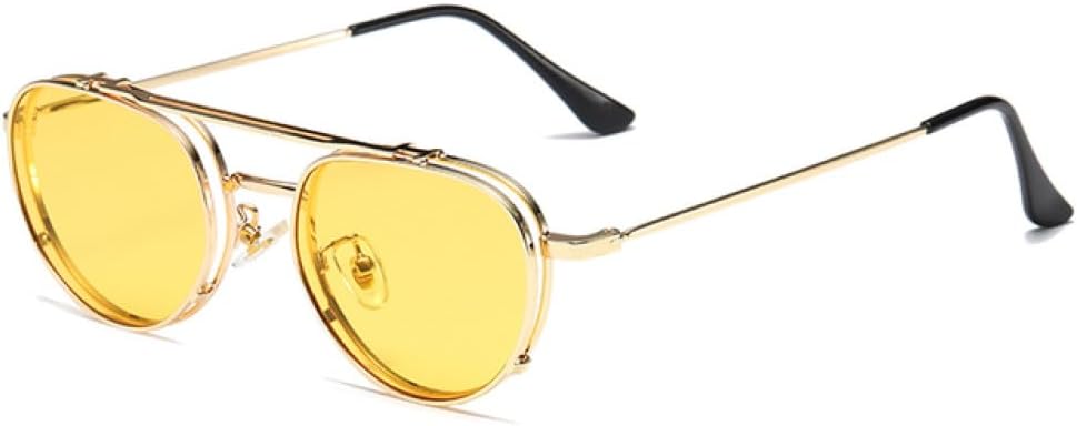 

Винтажные солнцезащитные очки MUTYNE в стиле стимпанк для женщин, ретро-очки овальной формы из металла для мужчин, панк-очки, очки для мужчин с защитой от УФ-излучения UV400, C2 Yellow