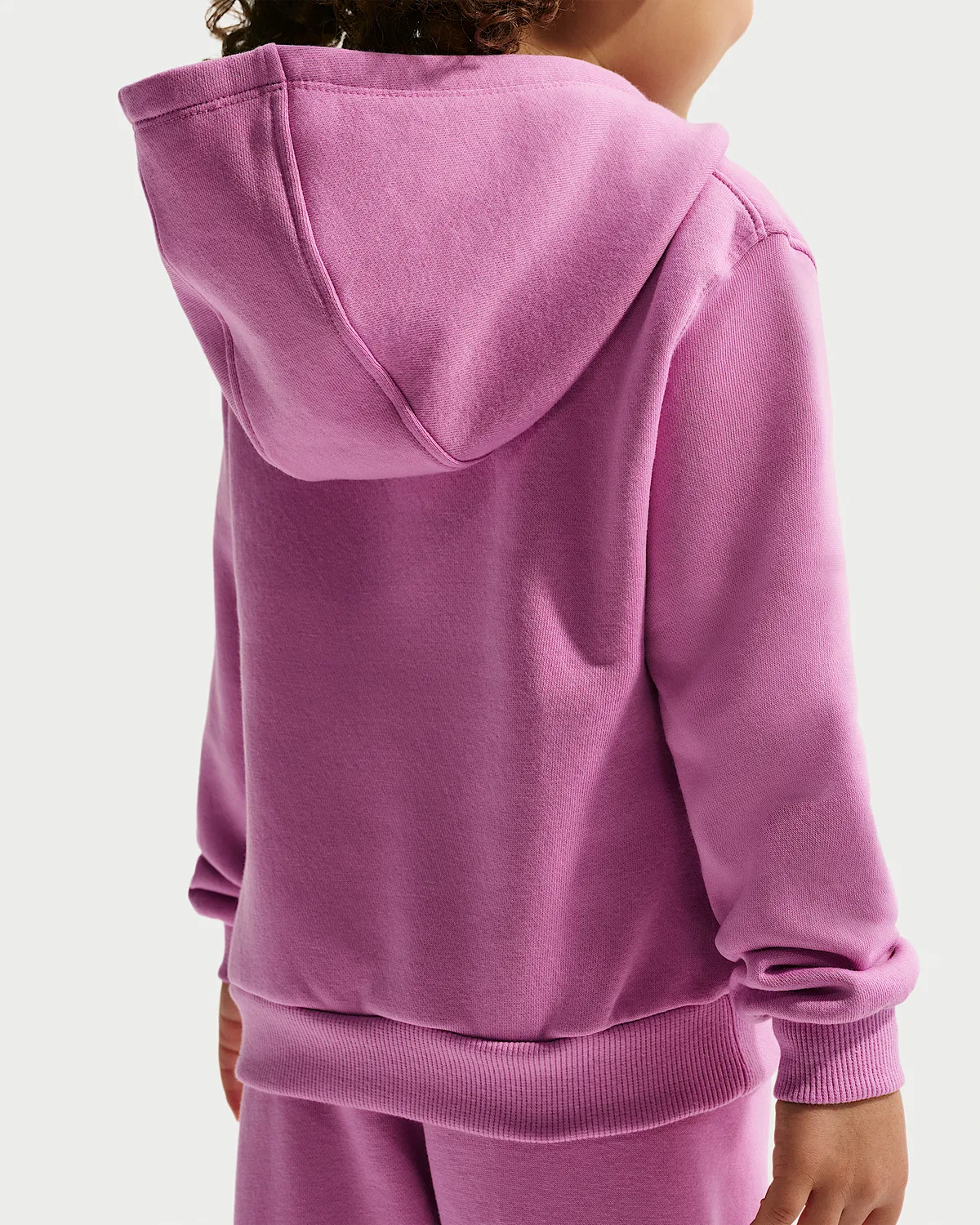 Детский флисовый свитшот с капюшоном и джоггеры Nike, Purple — фото 3