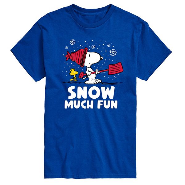 

Футболка с принтом Big & tall peanuts snoopy & woodstock snow much fun Licensed Character