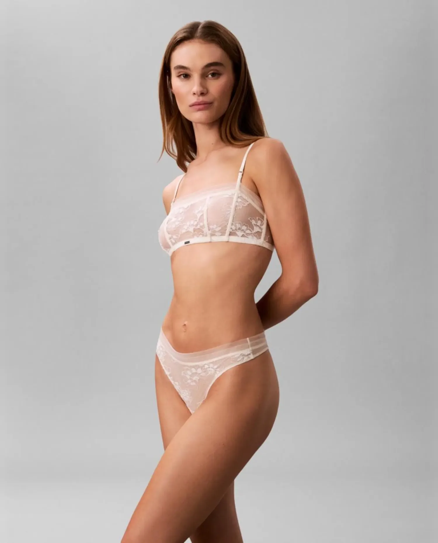 Бюстгальтер-бандо без формовки CK BLACK BRIDAL Calvin Klein, белый