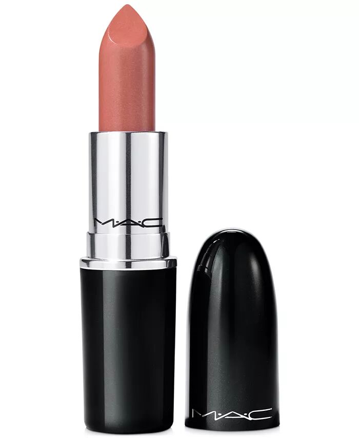 

Сияющая губная помада из люстрегласа Mac, цвет Thanks, It's MAC! (taupey pink nude with silver pearl)