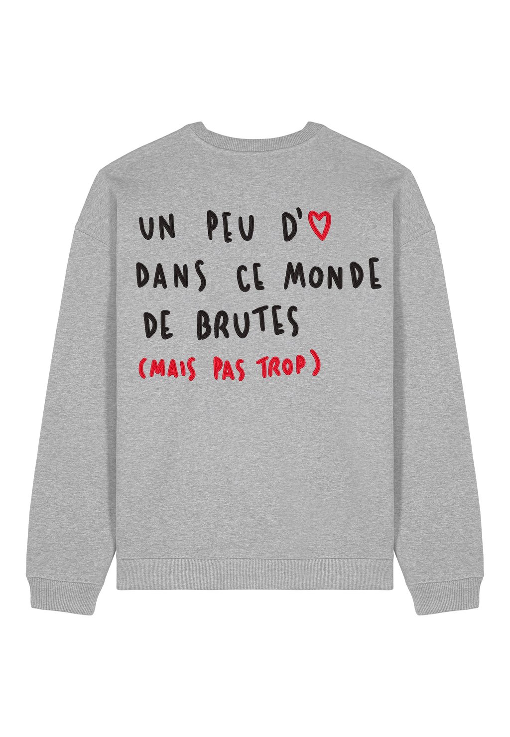 

Толстовка BRUTE BACK EMBROIDERY UNISEX OVERSIZE Mira Paris, пятнистый серый