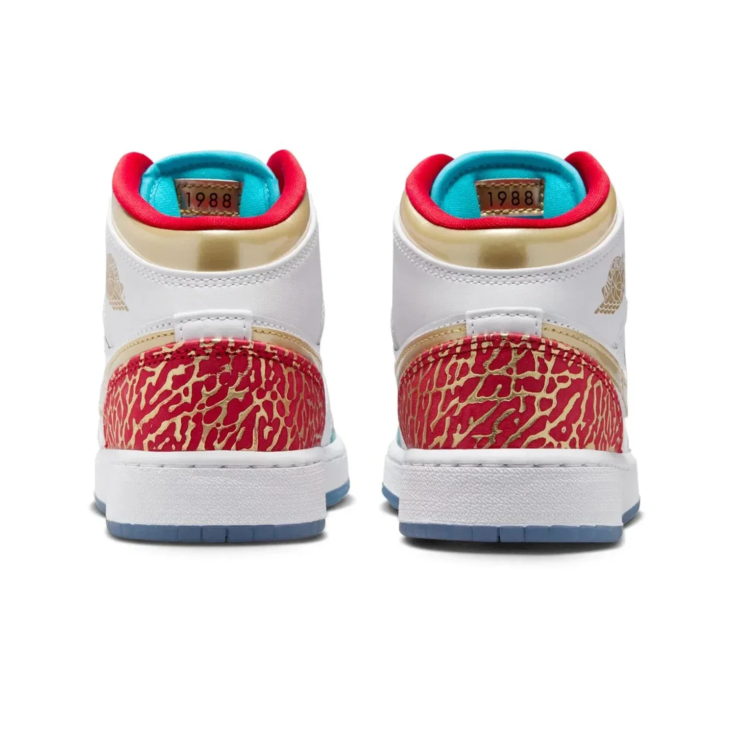 Детские кроссовки Nike Air Jordan Mid NC to Chicago FB2212 - белые HTAT1 — фото 4