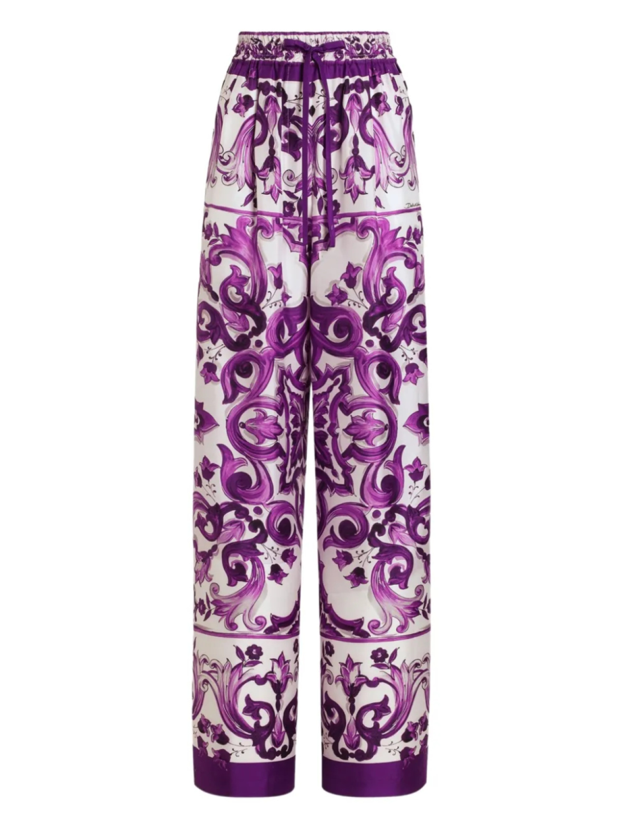 

Dolce & Gabbana шелковые брюки, белый