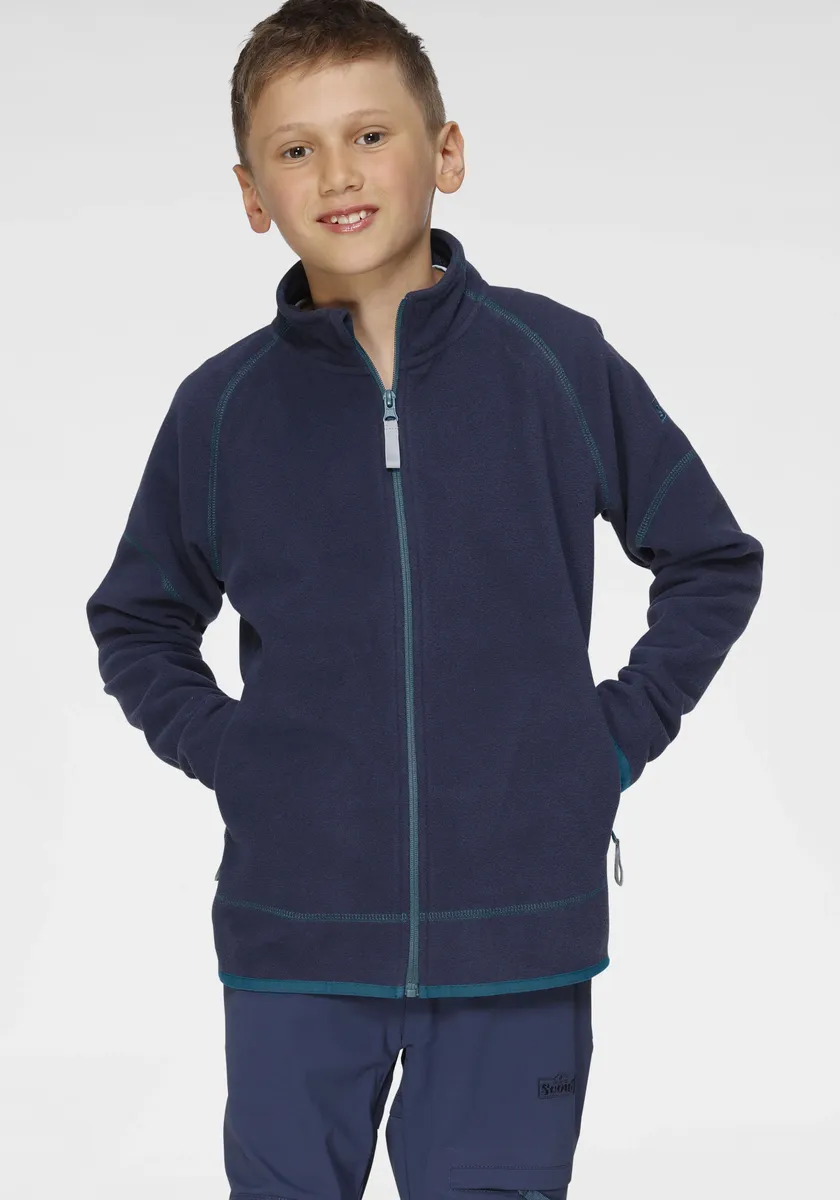 

Флисовая куртка Scout "COSY", без капюшона, из легкого, согревающего микрофлиса, цвет морской волны