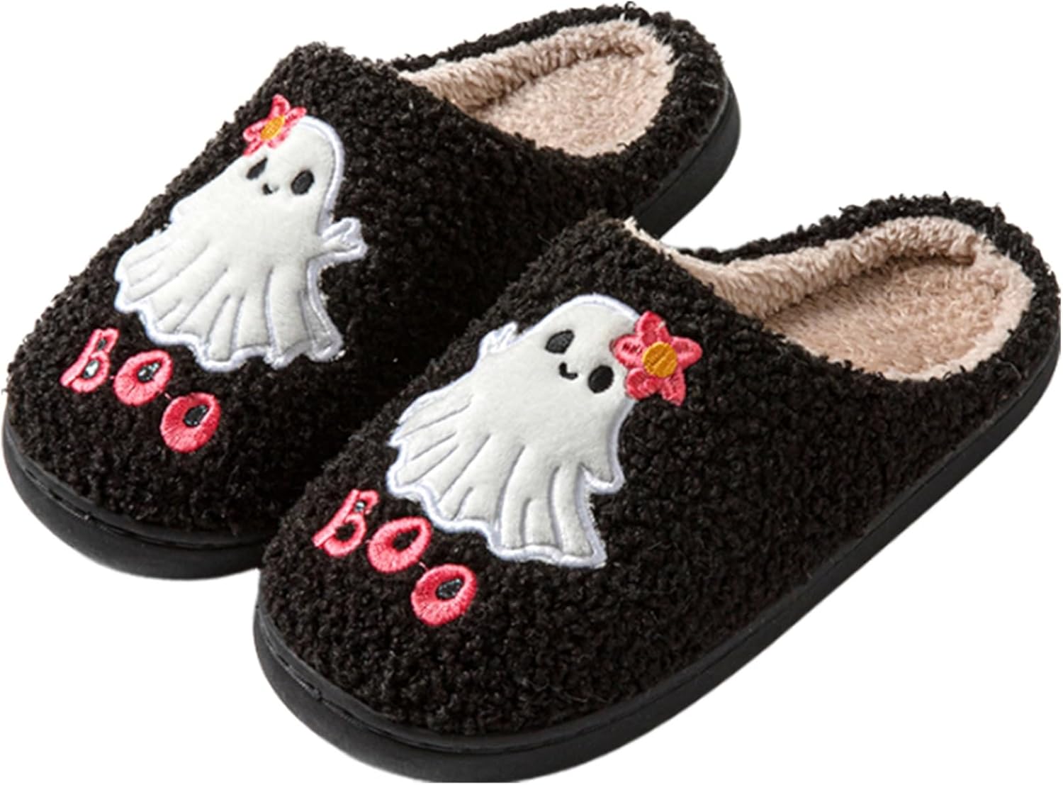 

Женские и мужские тапочки NMHOO с растительными, животными и фруктовыми принтами, ретро, уютные, пушистые, с вышивкой, с утепленной подошвой из памяти формы, для дома и улицы, Boo