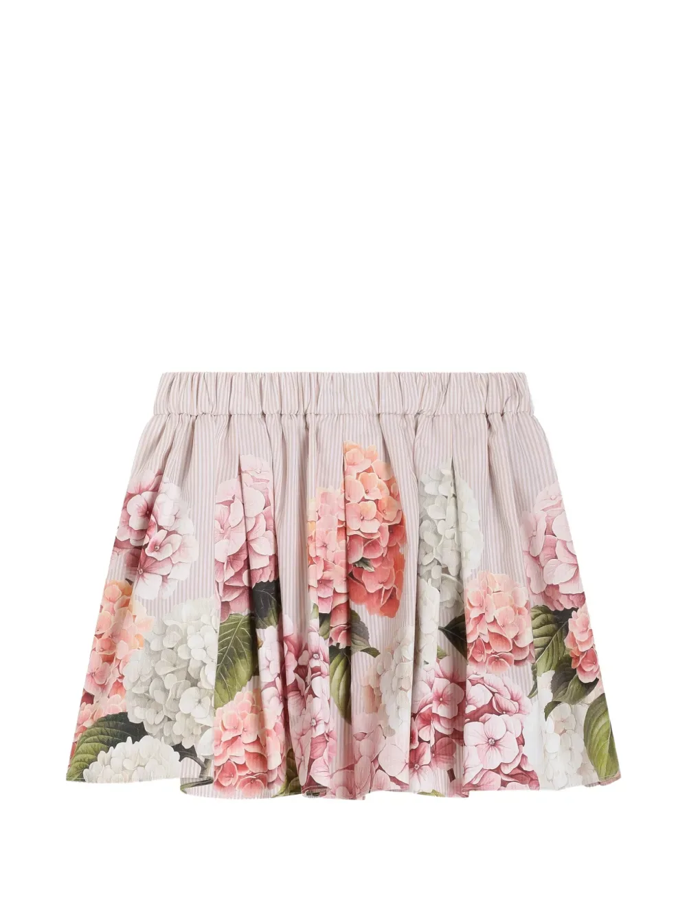 Юбка с принтом Hydrangea Dolce & Gabbana Kids, бежевый