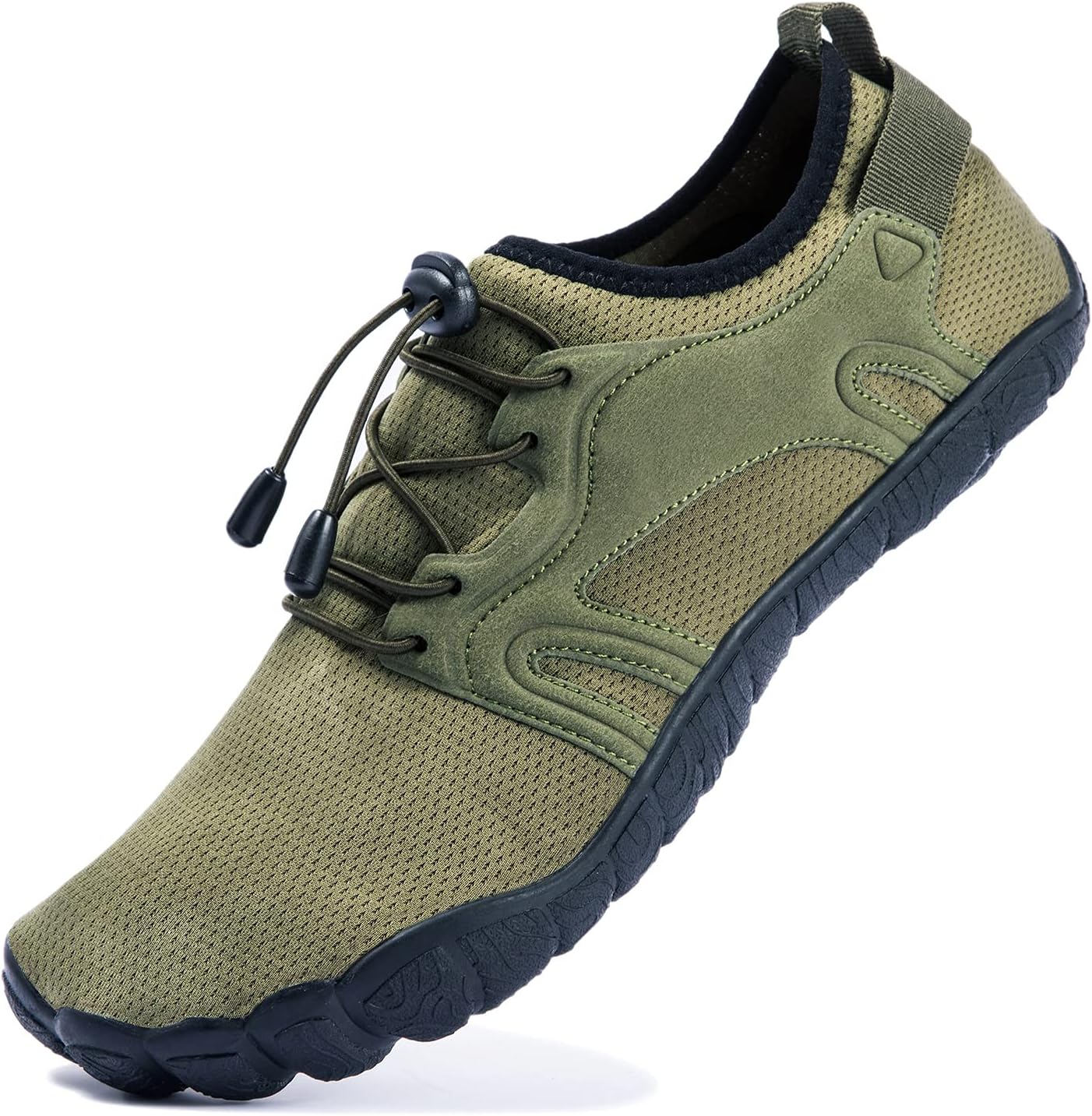 

Водные обувь Josaywin для мужчин, быстро сохнут, широкие носки, аква-обувь с регулируемым носком типа кеды для плавания, пляжа, реки, бассейна и серфинга, зеленый