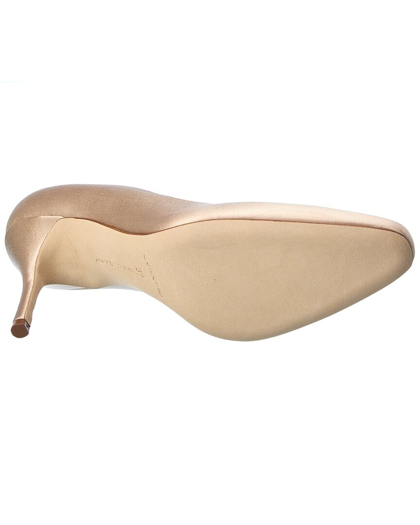 Атласные туфли Manolo Blahnik Elbolita 90, красный
