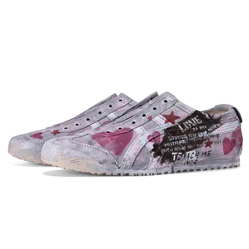 Мужские низкие повседневные кроссовки MEXICO 66 Onitsuka Tiger, белый черный — фото 4