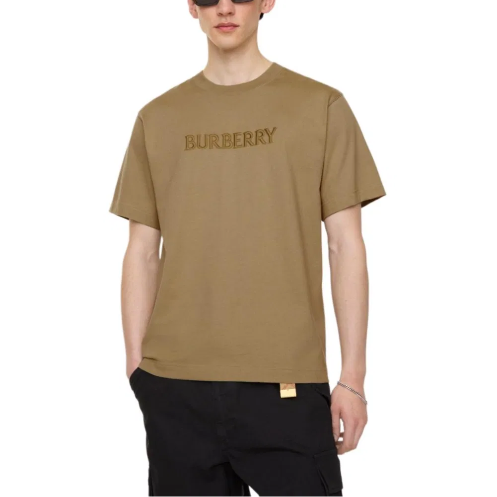 Футболка Burberry Earth Yellow прямая — фото 3