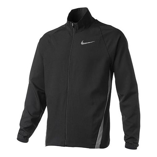 

Куртка team woven stand collar training jacket black Nike, черный