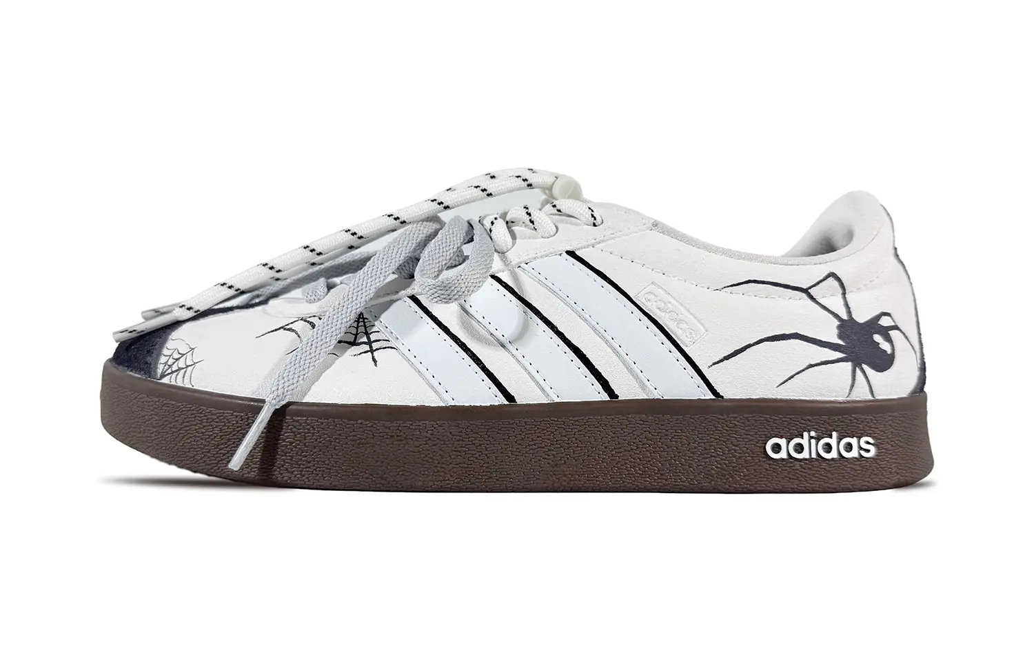 

VL COURT 2.0 JiaYue, Moonlit Spider Web низкие кроссовки для скейтбординга унисекс серый черный Adidas, белый