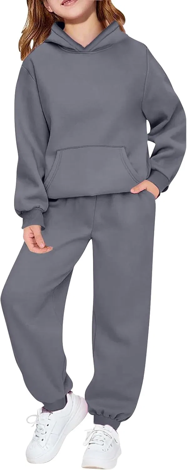 Детский спортивный костюм из флиса, Generic, 2 предмета, Dark Gray