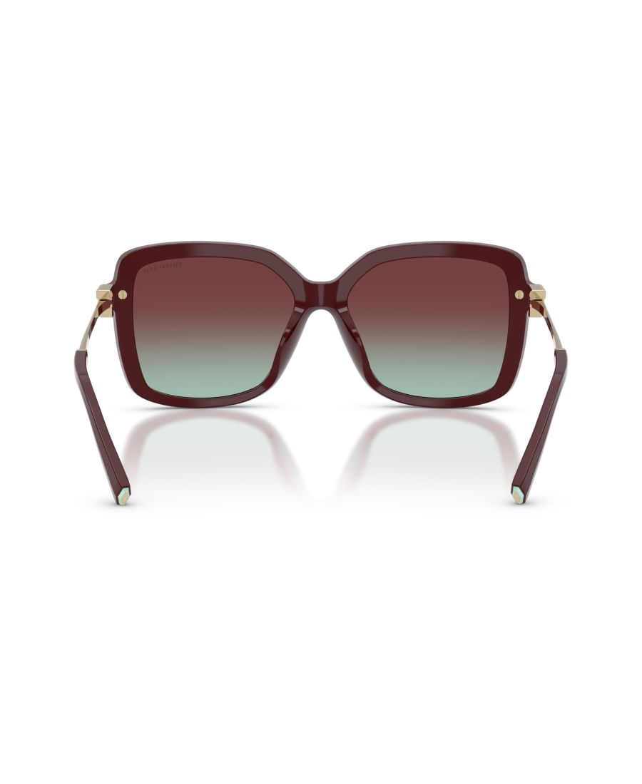 Женские квадратные солнцезащитные очки, TF4252B Tiffany & Co, Burgundy, Blue — фото 3
