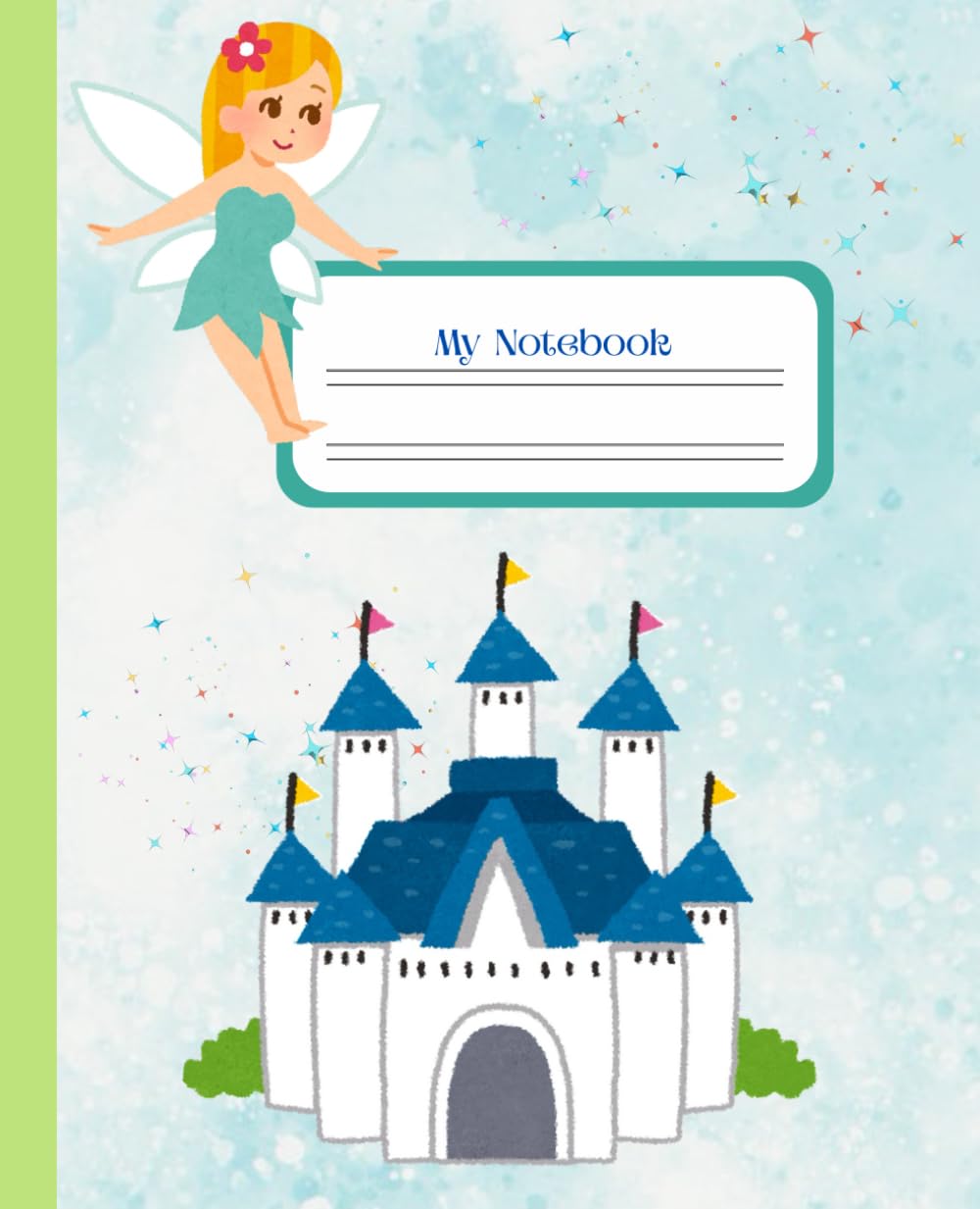 

Composition notebook: Cute fairy journal notebook for kid and adult | 110 pages, 7.5 x 9.25” (Independently published)