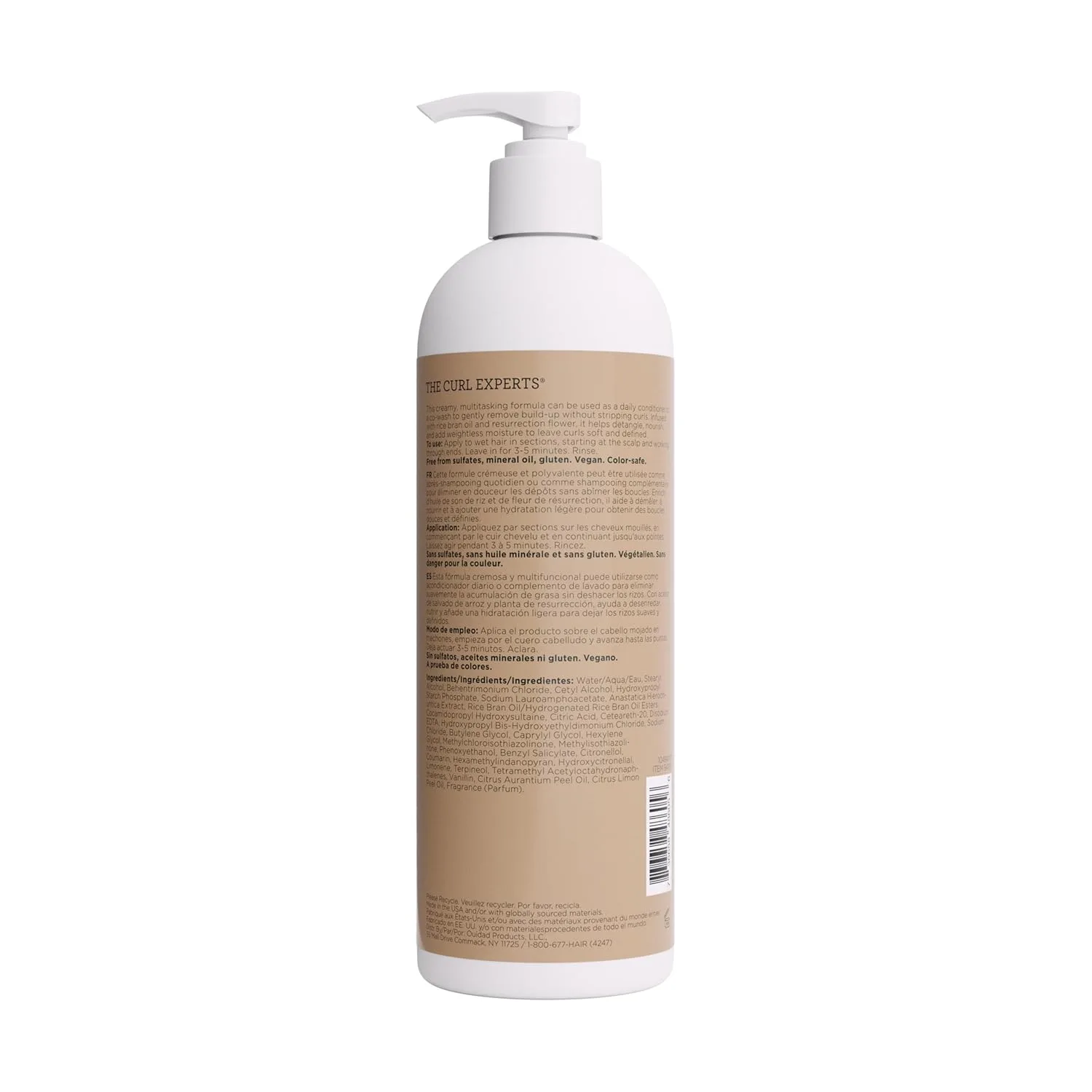 Ouidad Curl Shaper Double Duty Cleansing Conditioner - облегченная формула для свободных локонов и волн, ежедневное применение или в качестве ко-воша, для определения формы и объема, без сульфатов и минерального масла 453.60 г (.) — фото 2