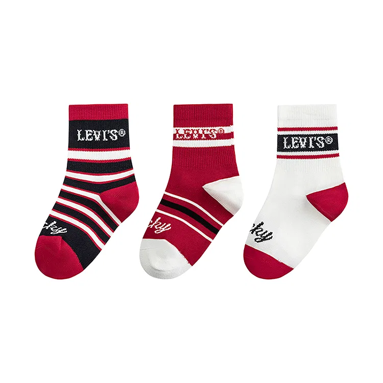 Носки 3 пары для подростков Levis Sari Red