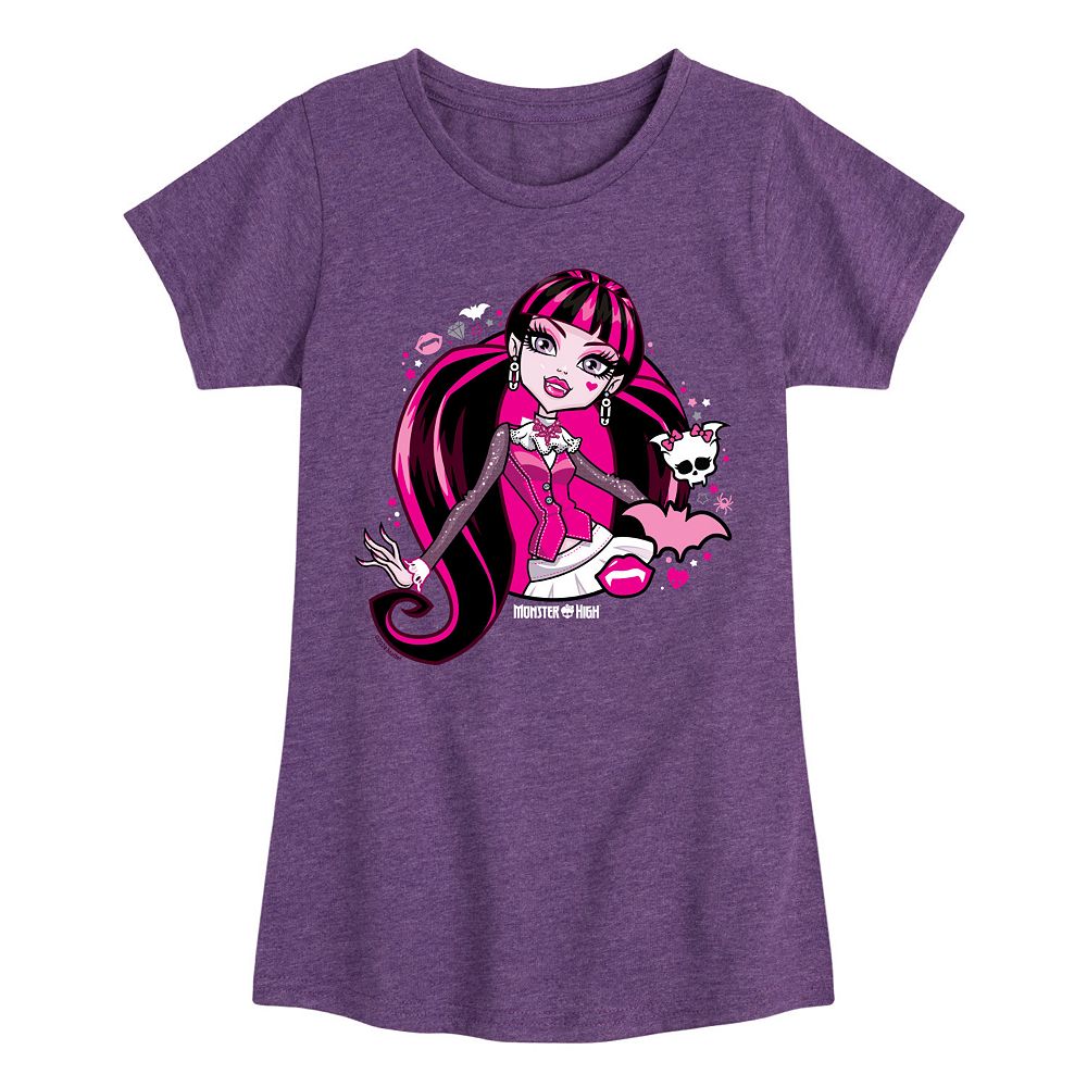 

Футболка Monster High «Дракулаура» для девочек 7–16 лет Licensed Character, цвет Heather Purple