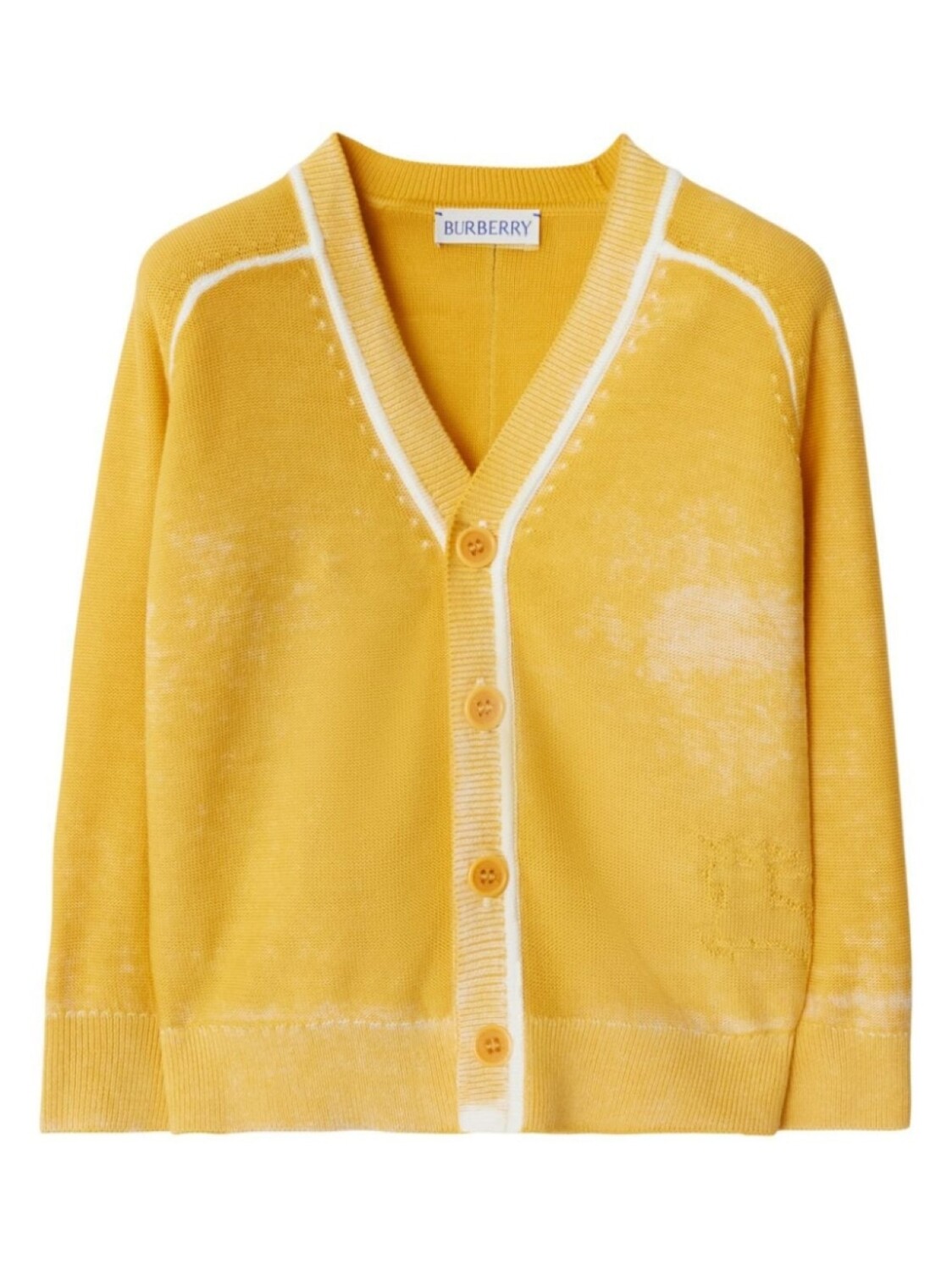 

Burberry Kids хлопковый кардиган, желтый