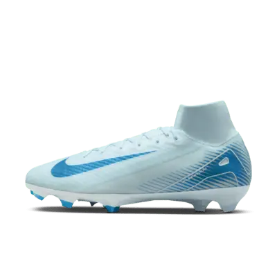 

Бутсы Nike Mercurial Superfly 10 Elite FG High-Top Soccer Cleats, цвет Glacier Blue/Blue Orbit