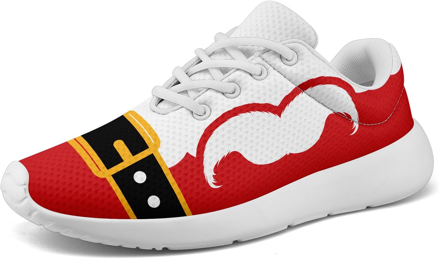 

Праздничные кроссовки AWSOLE с Санта-Клаусом для мужчин и женщин, удобные, красно-белые, легкие и дышащие для ходьбы