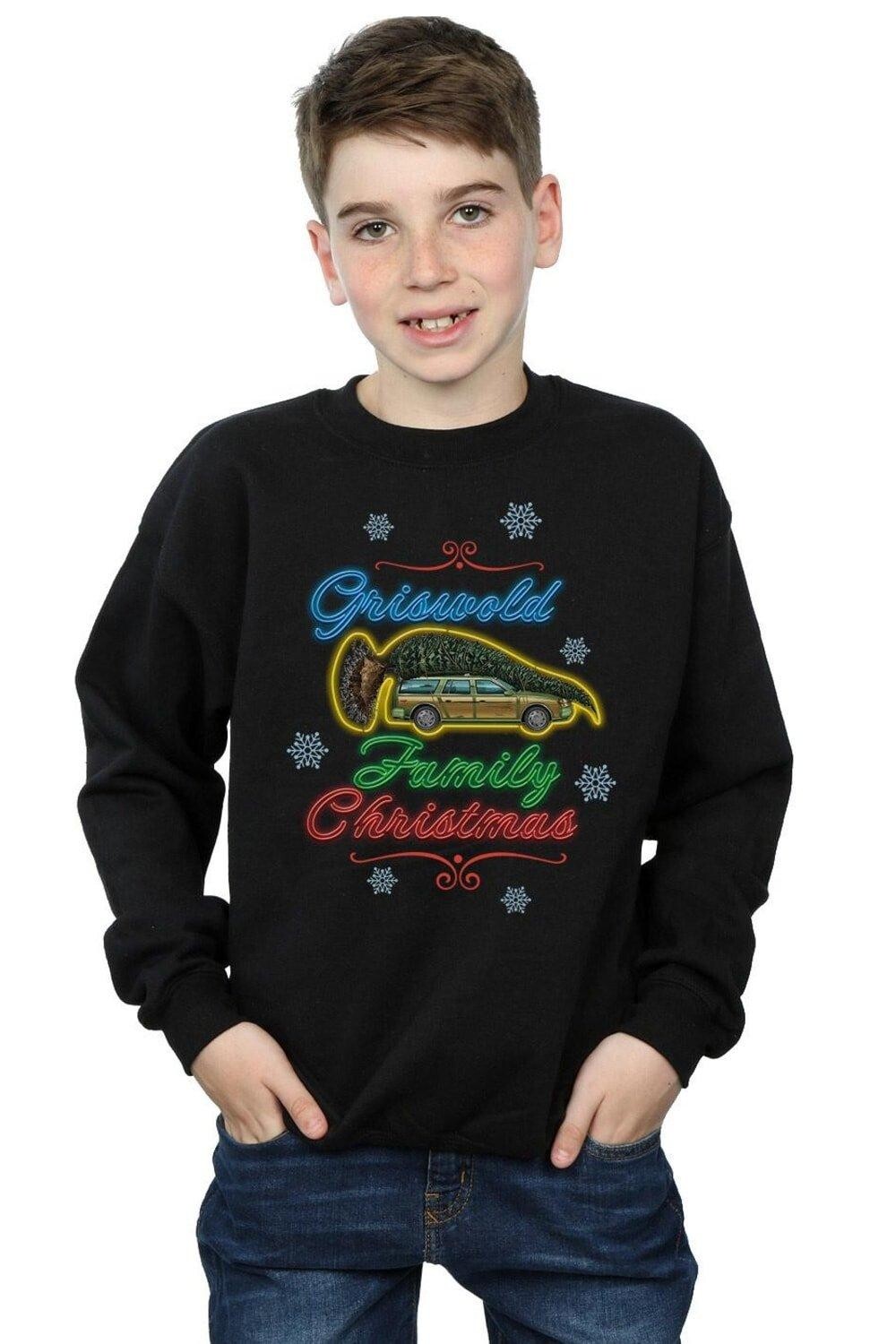 

Рождественский свитшот Griswold Family National Lampoon's Christmas Vacation, черный