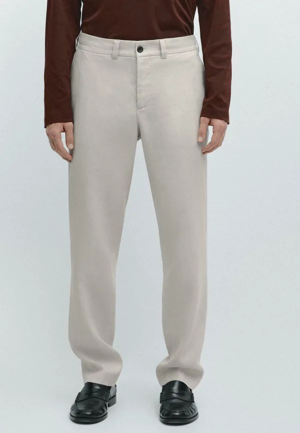 Брюки с эластичным поясом Massimo Dutti, Beige