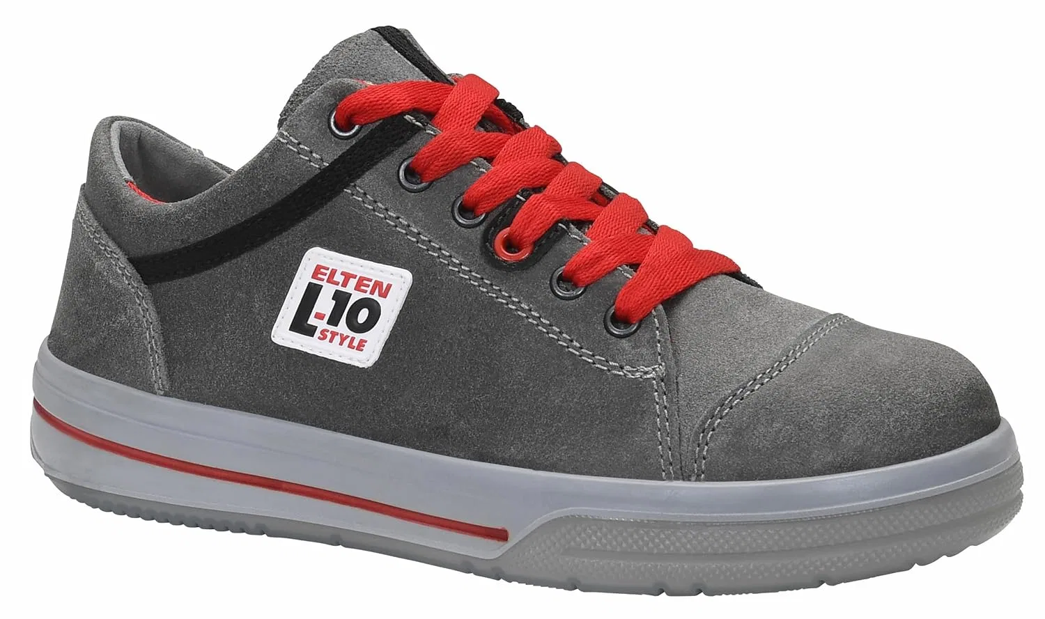 Защитные ботинки ELTEN VINTAGE Low ESD S3 в стиле кроссовок, изготовлены из искусственной коровьей кожи. Эффект защиты, стальные защитные носки, защита от следующих веществ: текстиль, серый
