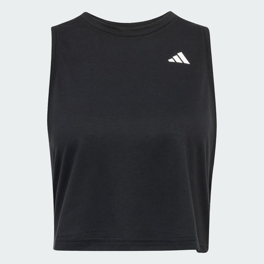 Спортивный топ Adidas Train Essentials Boxy Workout Tank Top, черный — фото 4