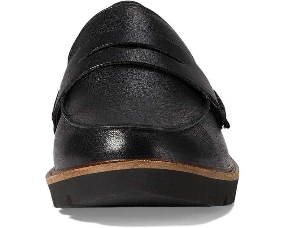 Aetrex Collette Flat Женские США 11.5-12 Черные Кожаные Лоферы Без Шнуровки FZP579 — фото 3