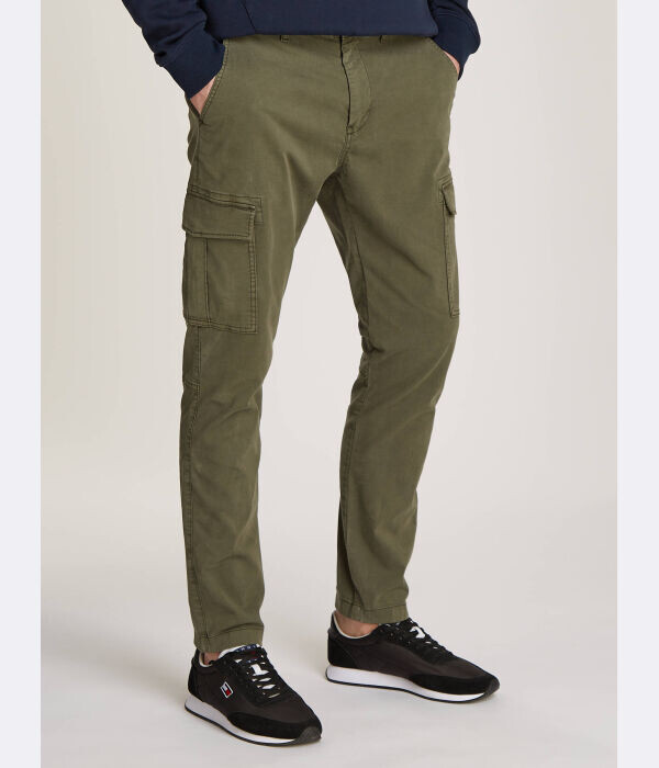 

Брюки-карго Tommy Jeans Austin Slim Fit, зеленый