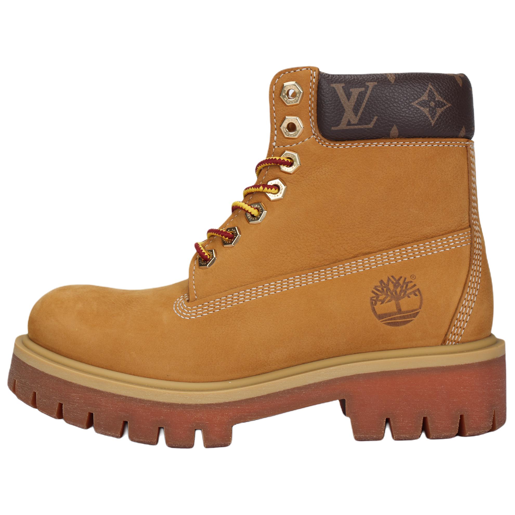 

LOUIS VUITTON Мужские короткие ботинки Timberland x Martin, коричневые