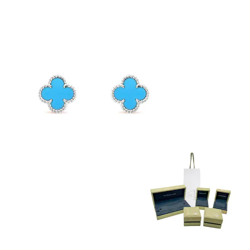 

Серьги-гвоздики 18K Gold для женщин Blue Van Cleef & Arpels, синий