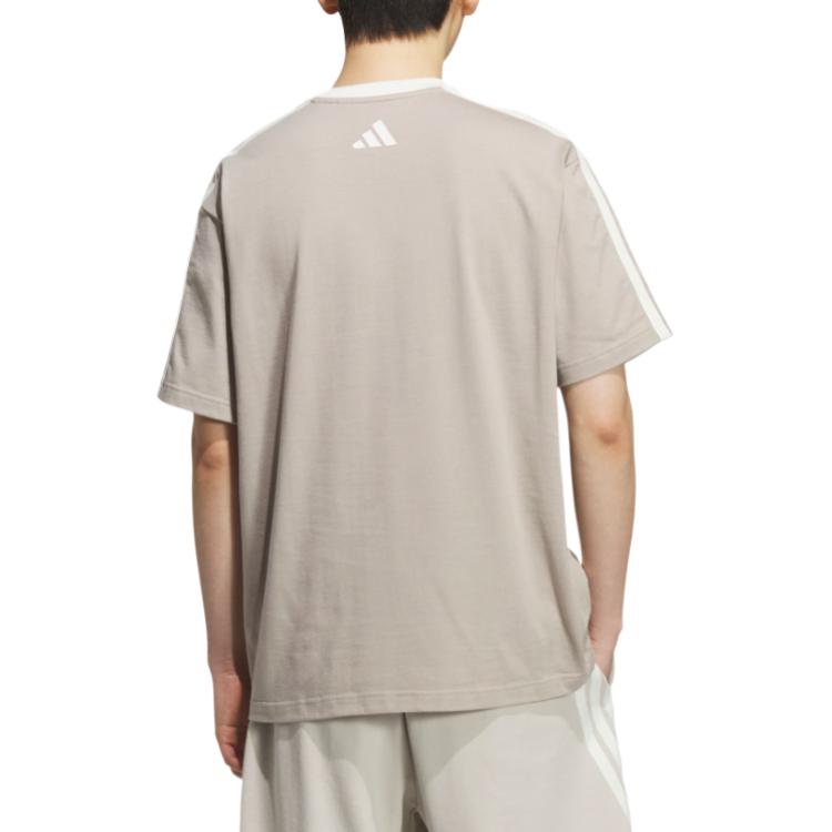 Футболка SS25 Loose Fit Adidas, серебристо-серый/белый — фото 3