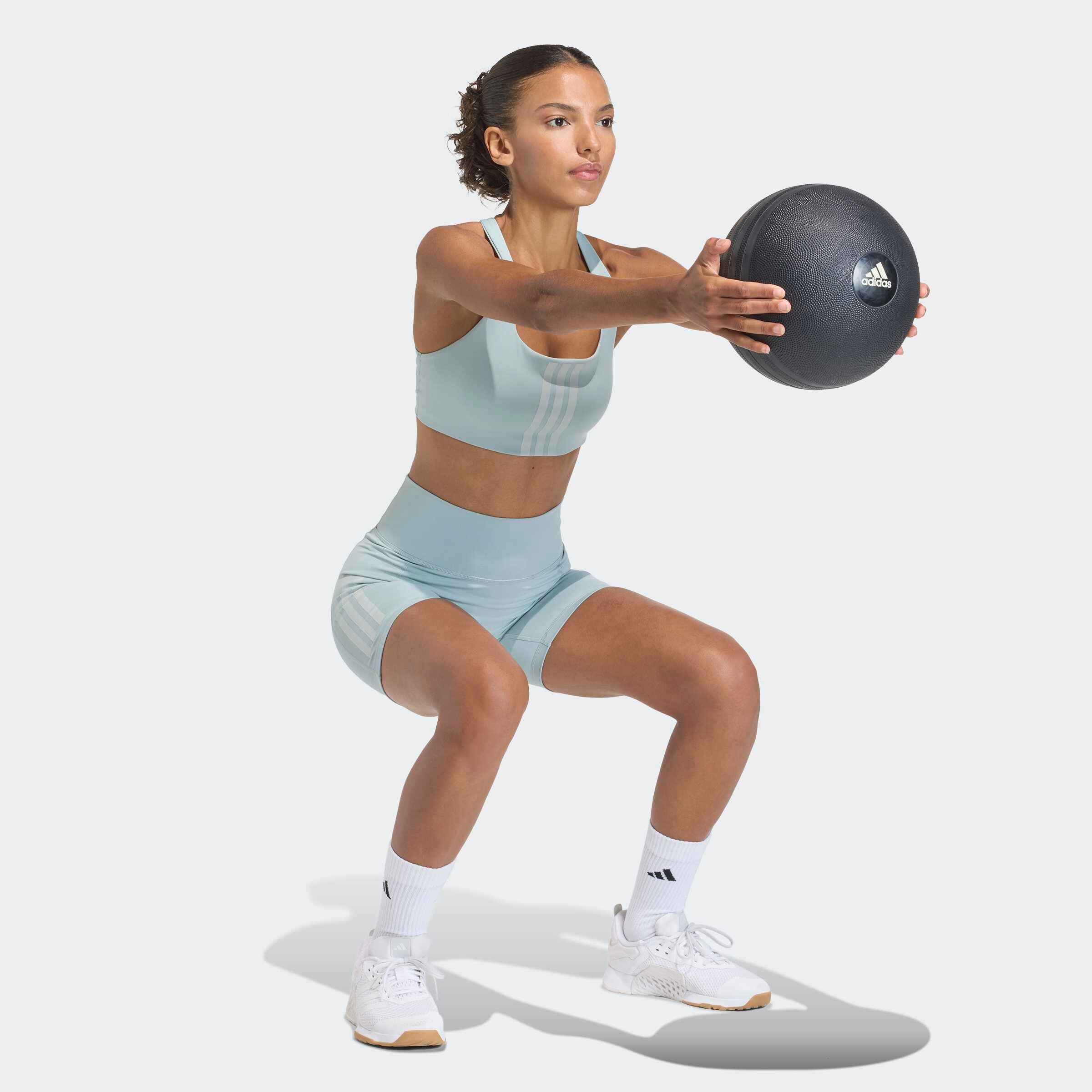 Adidas Performance Узкие спортивные шорты в цвете Mint, Pastel Green — фото 4
