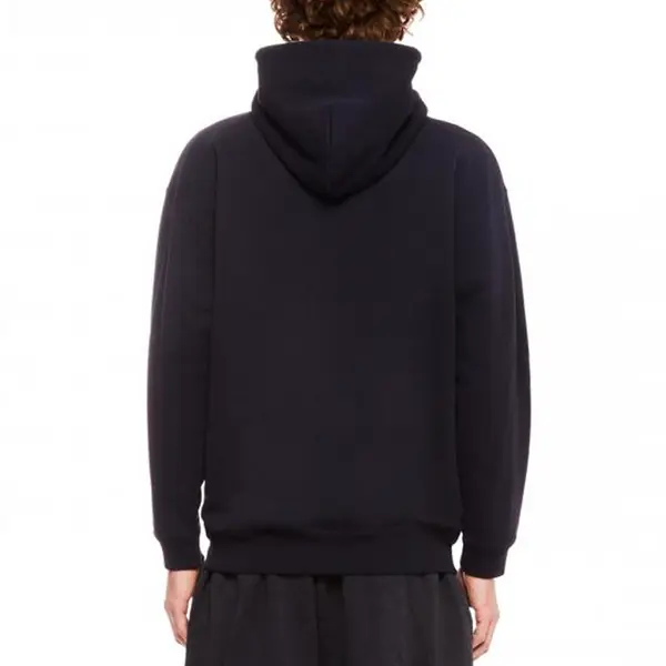 Толстовка logo embroidered hoodie 'navy' Balenciaga, синий — фото 4