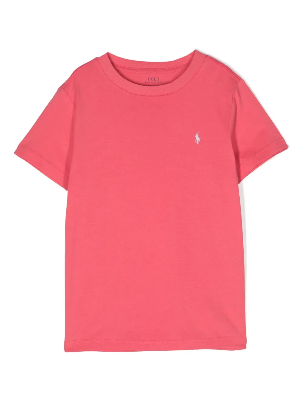 Хлопковая футболка Polo с изображением пони Polo Ralph Lauren Kids, розовый