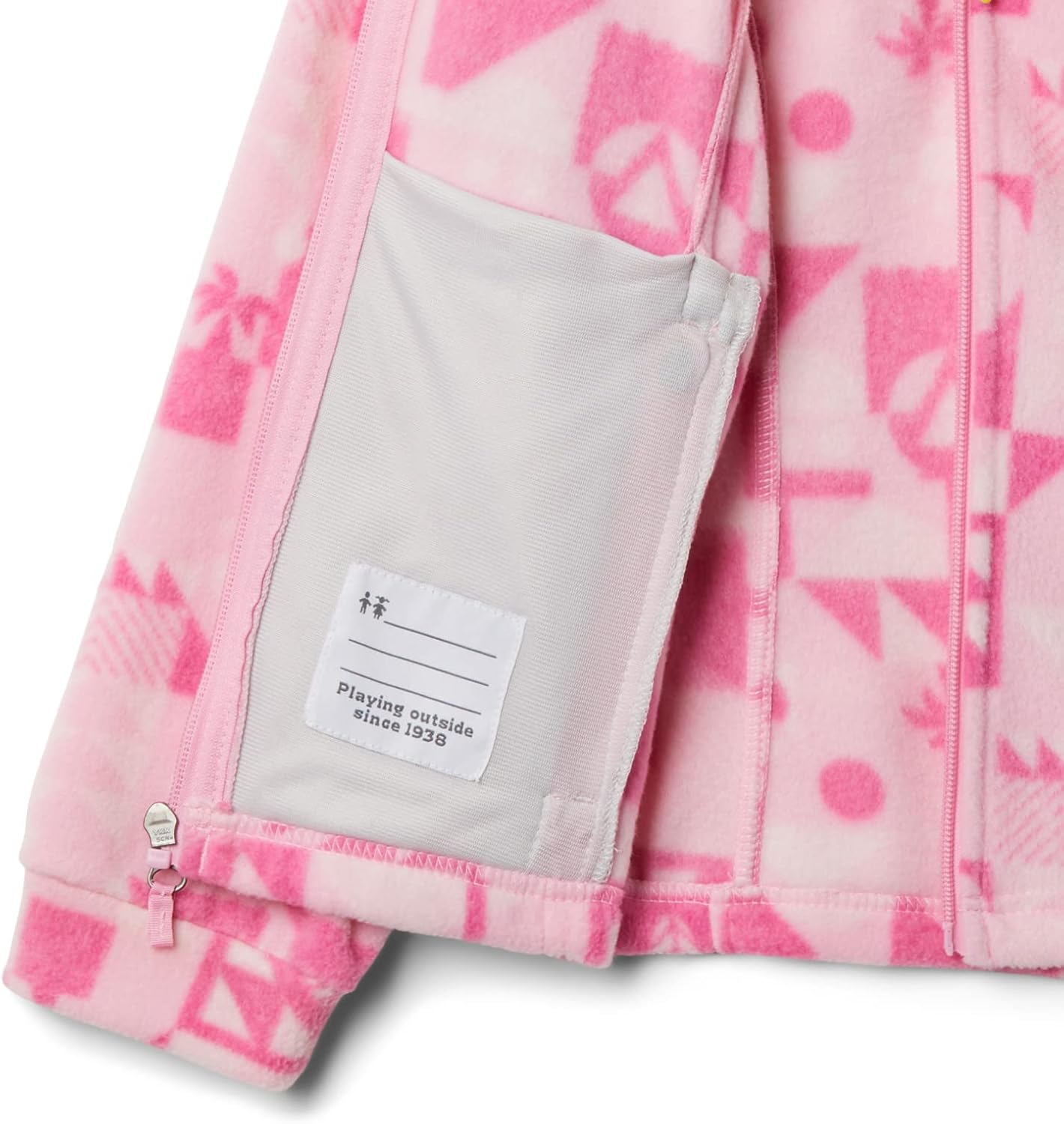 Columbia Youth Girls Benton Springs II Printed Fleece, Wild Rose Quest — фото 3