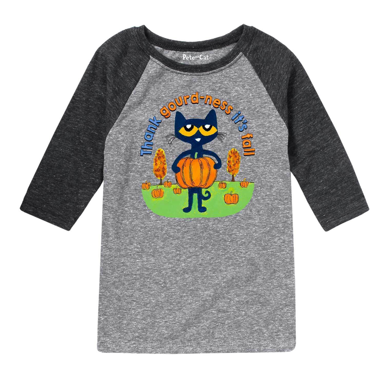 

Детская футболка реглан с изображением тыквы для мальчиков 8–20 лет Pete The Cat