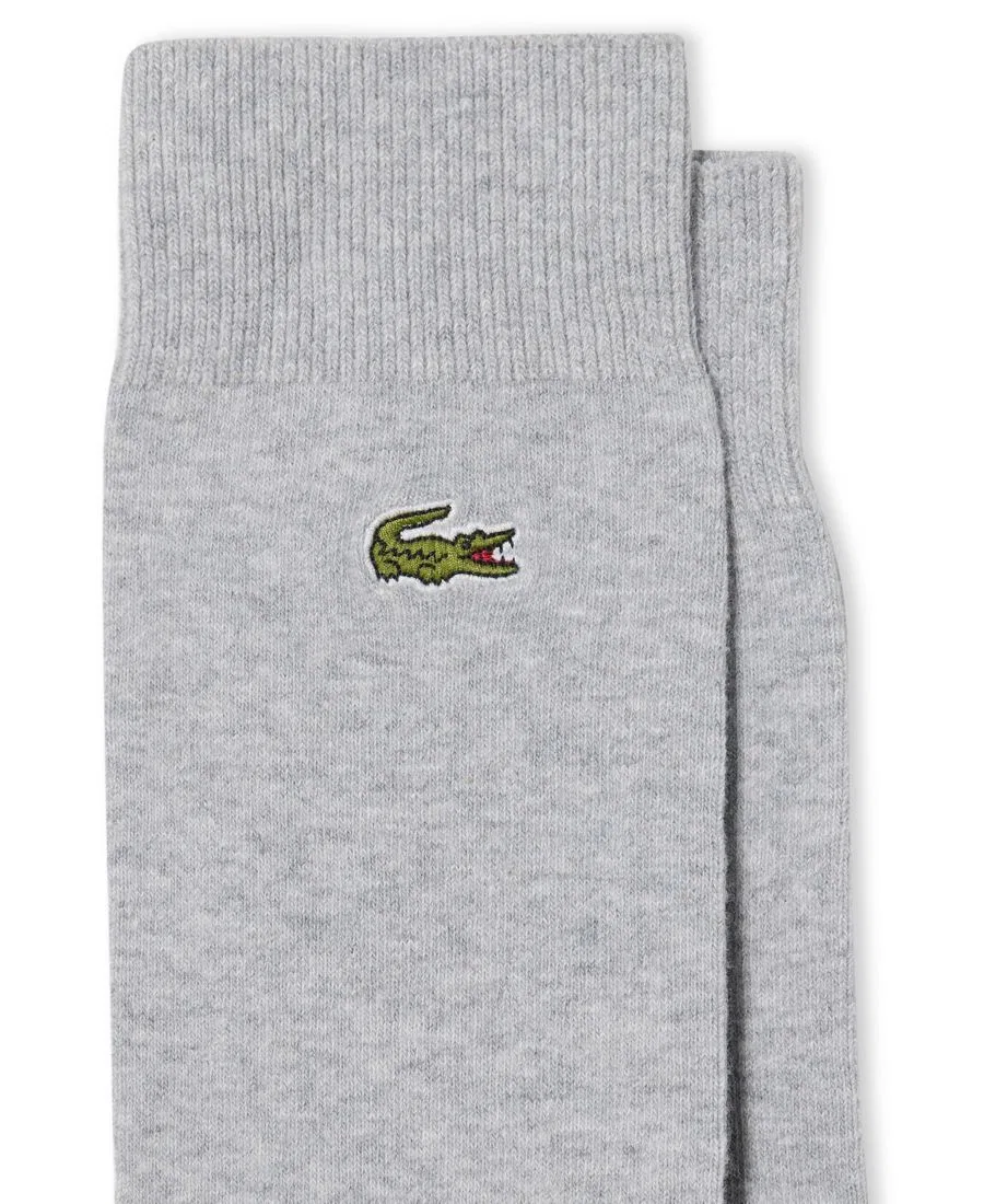 Мужские высокие носки, комплект из 2 пар Lacoste, серебряный — фото 3
